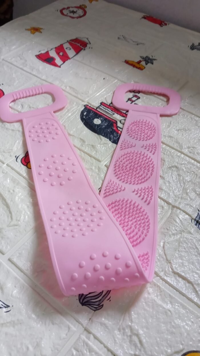 Low Quality Bath Body Brush Towel Eco-Friendly Back Scrubber Shower Brush Silicone Bath Body Brush Towel Body Cleaning Bathroom Shower Strap - Image 6