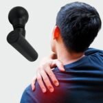 Black Mini Pocket Size Massager,  Full Body Massager,  Cordless One Button Operation for Body Pain & Relaxation