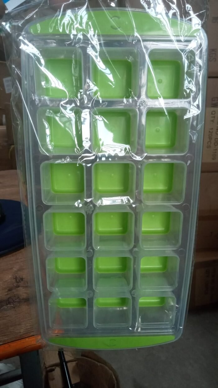 18 Cavity Pop Up Ice Cube Tray Easy Release Flexible Silicone Bottom Ice Tray ,  Stackable Ice tray,  100% BPA Free,  Food Grade for Freezer - Image 9