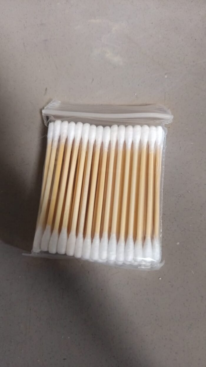 Cotton Swabs Bamboo with Wooden Handles for Makeup Clean Care Ear Cleaning Wound Care Cosmetic Tool Double Head Biodegradable Eco Friendly (pack of 20) - Image 11