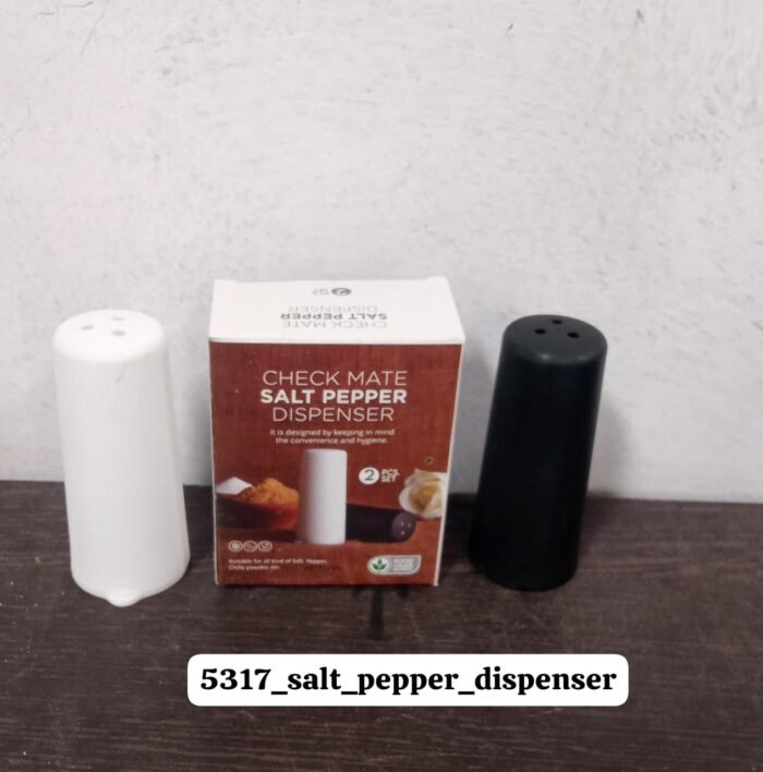 Salt Pepper Dispenser Dining Table Spice Storing Use & New Look Dispenser For Home & Hotel Use (2 Pcs Set) - Image 7