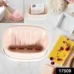 Soap Container,  Soap Box Household Kitchen and Bathroom Can Use PP Material Drain Box Double Soap Dish,  for Bathroom Shower Home Outdoor Camping (1 Pc) - Image 2