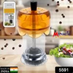 Miracle Transparent Plastic Salt and Pepper Grinder,  Pepper Grinder Manual Pepper Grinding Tool,  Pepper Crusher Grinder (1 Pc) - Image 2