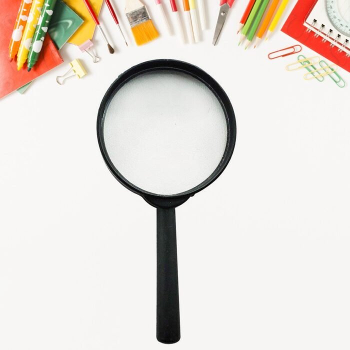 Magnifying glass Lens - reading aid made of glass - real glass magnifying glass that can be used on both sides - glass breakage-proof magnifying glass,  Protect Eyes,  75mm & 50mm (2pc Set) - Image 6