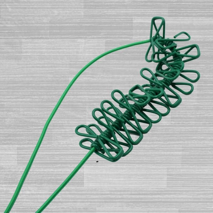 Elastic Cloth Drying Rope with 12 Metal Clip Portable Clothes line For Home & Travel - Image 5