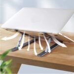 Laptop Stand for Desk | Metal Portable Laptop Stand,  with 6 Adjustable Angles | Laptop Riser,  Phone,  and Tablet Stand | Compatible for All Laptop - Image 3