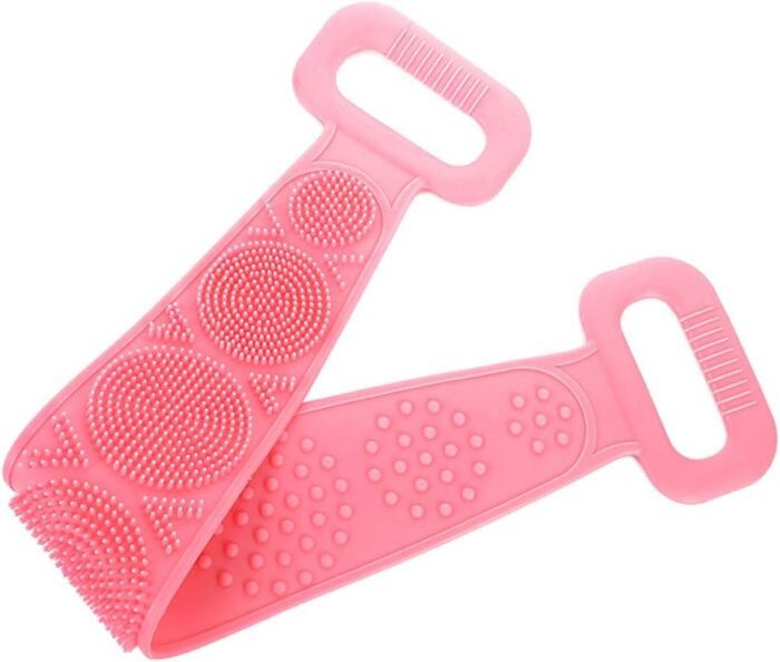 Low Quality Bath Body Brush Towel Eco-Friendly Back Scrubber Shower Brush Silicone Bath Body Brush Towel Body Cleaning Bathroom Shower Strap - Image 5