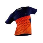 Sport Jersey for Men Digital Print Blue and Orange