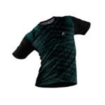Sport Jersey for Men Digital Print Black and Dark Green