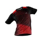 Sport Jersey for Men Digital Print Red,  Black and Yellow