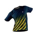 Sport Jersey for Men Digital Print Dark Teal and Yellow