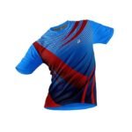 Sport Jersey for Men Digital Print Blue and Red