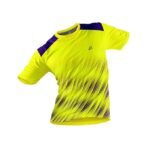 Sport Jersey for Men Digital Print Neon Yellow and Purple