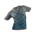 Sport Jersey for Men Digital Print Grey and Teal