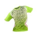 Sport Jersey for Men Digital Print Neon Green and Dark Green