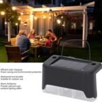 Solar Decorative Lights,  Waterproof Durable Garden Atmosphere Lights Stair Lights Railing Lights Step Steps Lights for Outdoor Patio Courtyard Stair Step Fence Patio Stairs, Yard,  Garden Pathway ( 4 Pc Set) - Image 4