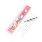 10 Pcs Set Stationary Set Including Pencil Ruler Rubber Pencil Sharpener Glue Ballpoint Pen Scissors Pencil Cover, School, Office Product Gift - Image 3