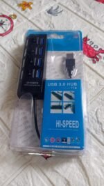 4 Port USB,  HUB USB 2.0 HUB Splitter High Speed with On/Off Switch Multi LED Adapter Compatible with Tablet Laptop Computer Notebook - Image 7