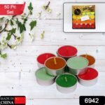 DECORATIVE COLOR CANDLE LIGHT CANDLE PERFECT FOR GIFTS,  HOME,  ROOM,  BIRTHDAY,  ANNIVERSARY DECORATIVE CANDLES (50 Pc Set) - Image 2