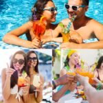 Reusable straws are perfect for kids' summer parties. Plastic Straws Reusable Drinking Straws with Cartoon Decoration for Kids Birthday Party Favors or other summer celebration (4 pc Set) - Image 3
