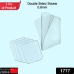 New Double Side Tape Sticker Strong Waterproof Wall Indoor Nano Adhesive No Trace Gel Clear Industrial Multipurpose Removable Use for Bedroom,  Home,  Kitchen,  Hotel (0.6mmx1pc) - Image 2