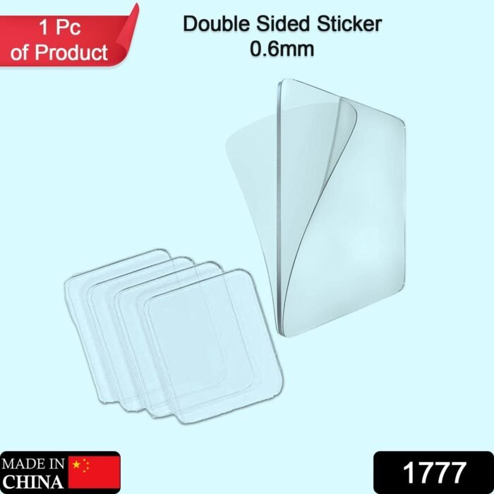 New Double Side Tape Sticker Strong Waterproof Wall Indoor Nano Adhesive No Trace Gel Clear Industrial Multipurpose Removable Use for Bedroom,  Home,  Kitchen,  Hotel (0.6mmx1pc) - Image 2
