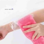 Low Quality Bath Body Brush Towel Eco-Friendly Back Scrubber Shower Brush Silicone Bath Body Brush Towel Body Cleaning Bathroom Shower Strap - Image 3
