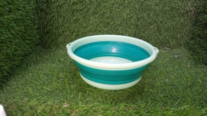 MULTI-PURPOSE PORTABLE COLLAPSIBLE FOLDING TUB,  WITH HANGING HOLE & SAVE STORAGE SPACE,  ALSO USE FOR MULTI USE - Image 9