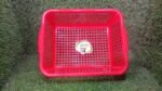 Multipurpose Drain Basket Shelves Fruit and Vegetable Washing Basket Rectangular Plastic Kitchen Sink Water Filter Basket (1Pc) - Image 6