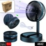 Telescopic Electric Desktop Fan,  Height Adjustable,  Foldable & Portable for Travel/Carry | Silent Table Top Personal Fan for Bedside,  Office Table (Battery Not Include) - Image 3