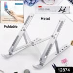 Laptop Stand for Desk | Metal Portable Laptop Stand,  with 6 Adjustable Angles | Laptop Riser,  Phone,  and Tablet Stand | Compatible for All Laptop - Image 2