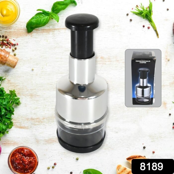 Food Cutter,  Multifunctional Stainless Steel Blade Onion Cutter Food Vegetable Cutting Tool Home Kitchen Accessory,  Vegetable Onions Garlic Nuts Salads Hand Chopper Kitchen - Image 2