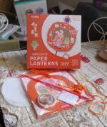DIY Traditional Lanterns Handmade Cartoon Paper Lanterns,  Antique Portable Lantern Hollow-Out Projection Luminescent LED Lamp DIY Hanging Paper Lanterns for Festival Party Decor - Image 7