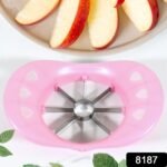 Multi Purpose Fruit Slicer Apple Cutter Regular With 8 Stainless Steel Blades Apple Slicer (1 Pc) - Image 2