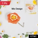 Multipurpose Mix Design Self Adhesive Wall Hooks Load Capacity Up to 1 Kg (Mix Design 1 Pc) - Image 2