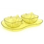 Apple tray for food serving