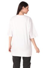 Plain White Oversized colour t-shirt for women - Image 6