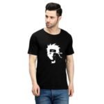 Naruto 100% Pure Cotton Printed Black Colour t-shirt for Men