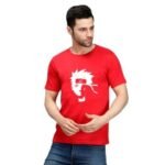 Naruto 100% Pure Cotton Printed Red Colour t-shirt for Men