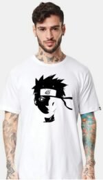 Naruto Printed Oversized white T-Shirt for Men