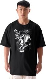 Master Jayara Printed Oversized Black T-Shirt for Men